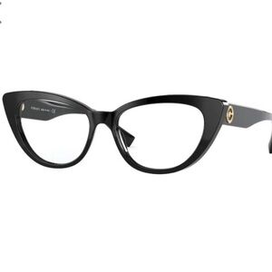 Versace Black Cat-Eye Women’s prescription  glasses
